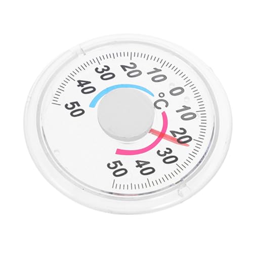 SUPVOX Outdoor Indoor Temperature Gauge Easy Read Pointer Thermometer for Windows Doors Durable Accurate Temperature Measure Tool for Home Office Use