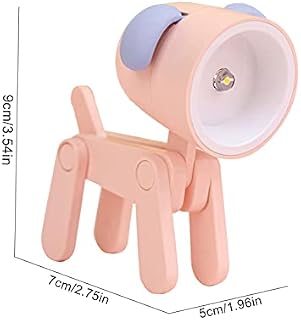 RENXR Mini Night Light for Kids, Creative Dog Deer LED Light Portable Cute Animal Lamps for Girl Boy Kids Bedroom Nursery, Apricot