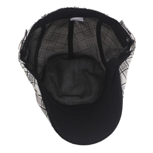 Image of Quanhaigou Men's Cotton Flat Ivy Gatsby Newsboy Driving Hat Adjustable Irish Cabbie Ivy Driving Hunting Cap