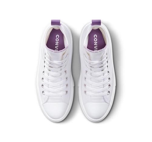 Converse Fille A03667c Shoes, Blanc Violet Pixel, 38 EU