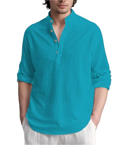 Image of Slim Fit Short Kurta for Men and Boys.(KRT BTN06, Navy Blue)