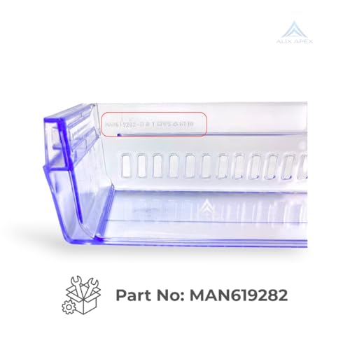 Image of Bottle Shelf Compatible with LG Single Door Refrigerator 215L / 235L / 240L / 270L | Part No: MAN619282 | Fridge Door Bottle Rack Replacement - Alix Apex (Pack of 1)