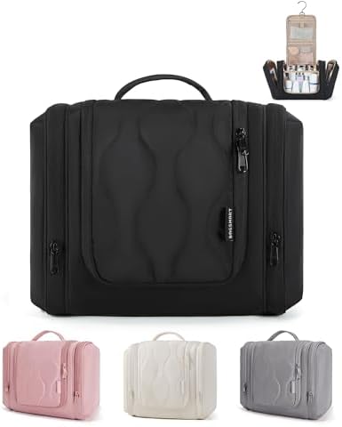 BAGSMART Journey Toiletry Bag for Girls, Puffy Hanging Toiletry Bag wit… BAGSMART Journey Toiletry Bag for Girls, Puffy Hanging Toiletry Bag wit…