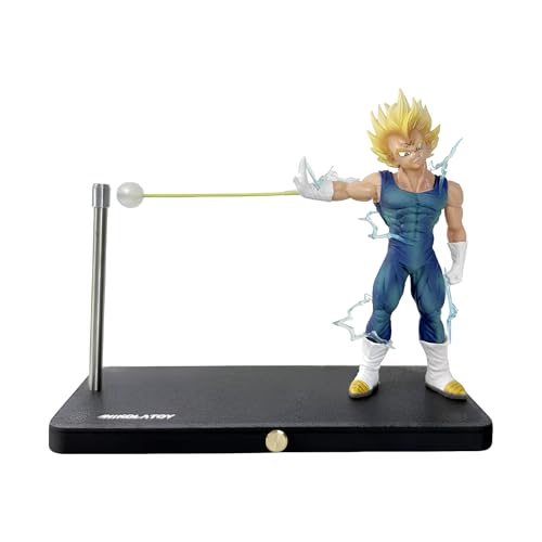 Image of DBZ Premium Vegeta Magnetic Light Action Figure with Display Stand, Super Saiyan Collectible