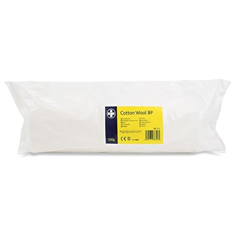RELIANCE MEDICAL Cotton Wool BP 500g Highest Grade Absorbent Cotton Bp For Dressings And Wound Care Cover