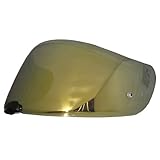 HJC Helmet Shield / Visor HJ-20M(Gold, Silver, Blue) For FG-17, IS-17, RPHA ST helmets, Bike Racing Motorcycle Helmet Accessories - Made in Korea (Gold)