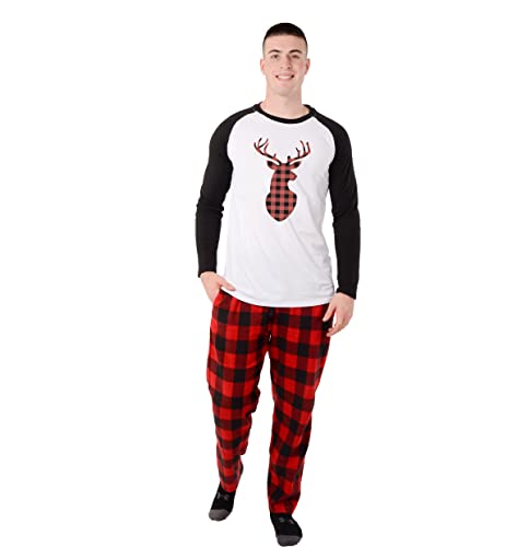 USBD Family Matching Pajama Sets Buffalo Plaid Couple Matching PJ Set Festive Holiday PJs for Men Women2