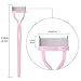 Eyelash Comb Separator MSQ Eyelash Mascara Brush and Comb Lash Separator With Comb Cover Arc Designed Cosmetic Brushes Tool Pink (1PCS)