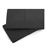 MALOUF Double Brushed Microfiber Super Soft Luxury Pillowcase Set - Wrinkle Resistant - Queen Pillowcases - Set of 2 - Black