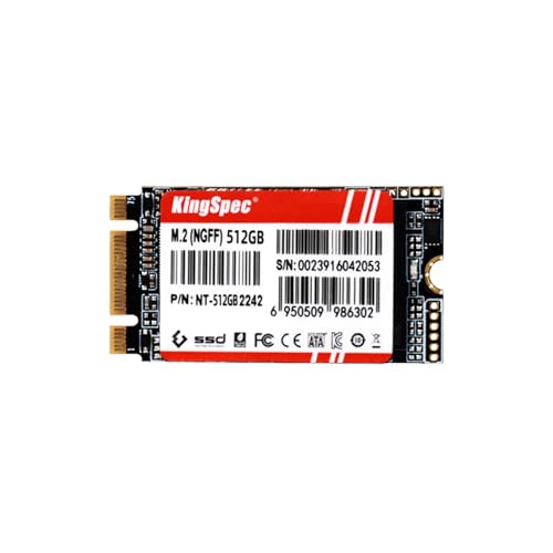 KingSpec NT Seriese 512GB M.2 2242 SATA SSD,Sata3 6Gb/s Internal Solid State Drive, for Ultrabook & Laptop & Desktop