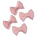 4 pezzi Bowknot Pot Clip Silicone Forno Guanto Resistente Al Calore Pot Holder Guanti per Cucina Cottura Cottura Rosa