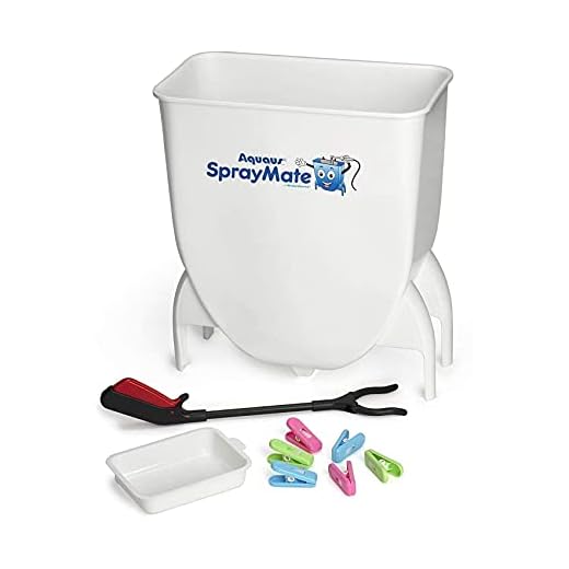 Aquaus SprayMate Cloth Diaper Sprayer Splatter Shield - Perfect for Rinsing Cloth Diapers, Bedpans, Potty Seat Bowls and More! Ergonomic Design Prevents Splattering - 100% Made in The USA