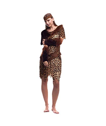 Partylandia Disfraz de Cavernícola para Mujer Carnaval Cosplay Cómodo Suave L