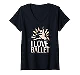 Photo Gallery donna espressione del movimento i love ballet dance maglietta con collo a v Photo Gallery donna espressione del movimento i love ballet dance maglietta con collo a v