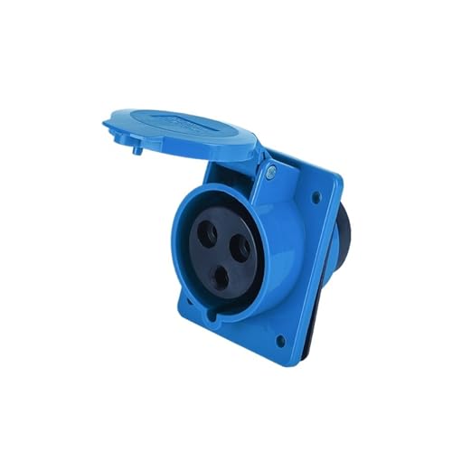 Prise inclinée encastrable 32A SF 423 étanche IP44 à 3 broches pour réseau aéronautique
