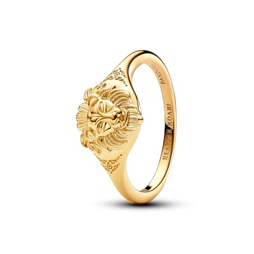 PANDORA Game of Thrones Lannister Löwe Ring aus Sterling Silber mit vergoldeter Metalllegierung Größe: 52 163139C00-52