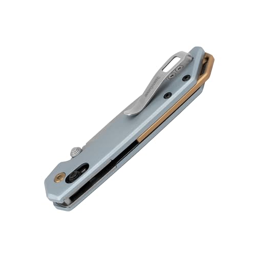 Image of Kershaw Mini Iridium Folding Pocket Knife, 3 inch D2 Steel Blade, DuraLock, Aluminum Handle, Pocketclip