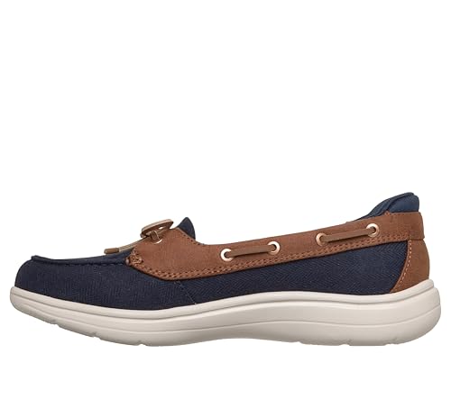 Skechers Women's Hands Free Slip-ins On-The-Go Flex Radiant Scooped Boat Shoe, Navy, 5 - image 2
