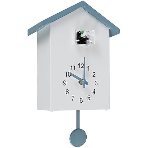 Modern Minimalist Cuckoo Clock with Bird Cover
