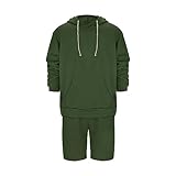 winwintom Herren Jogging Anzug Trainingsanzug - Pullover Hooded Jacket Trainingsanzug Laufanzug Jogginghose Sweatshirt Polo Hemd Set Atmungsaktives Sporttraining bequemer Tracksuit für Sport