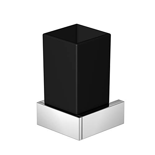 Preisvergleich Produktbild Steinberg Serie 460 Glashalter Chrom mit Glas satiniert schwarz
