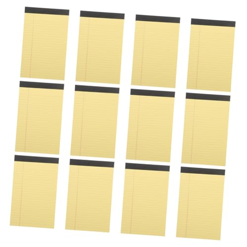 Blocs-notes jaunes lignés format légal papier léger écriture fournitures bureau Mipcase