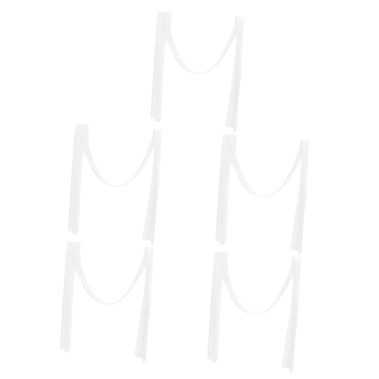 VICASKY 5 Stück Hochzeitsbogen Weiß Transparent Sheer Arch Draping Fabric für Party Deko Leichter Faltbarer Vorhang für Zeremonie Wohnzimmer Schlafzimmer Feierdekoration
