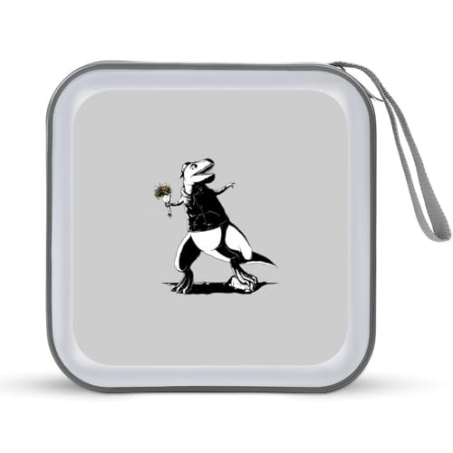 Banksy バンクシー CDケース プラケース DVD収納ケース CD収納ボックス ディスクケース 防水 メディアケース 大容量 40枚収納 小型 持ち運び便利 薄型 ファスナー付 旅行