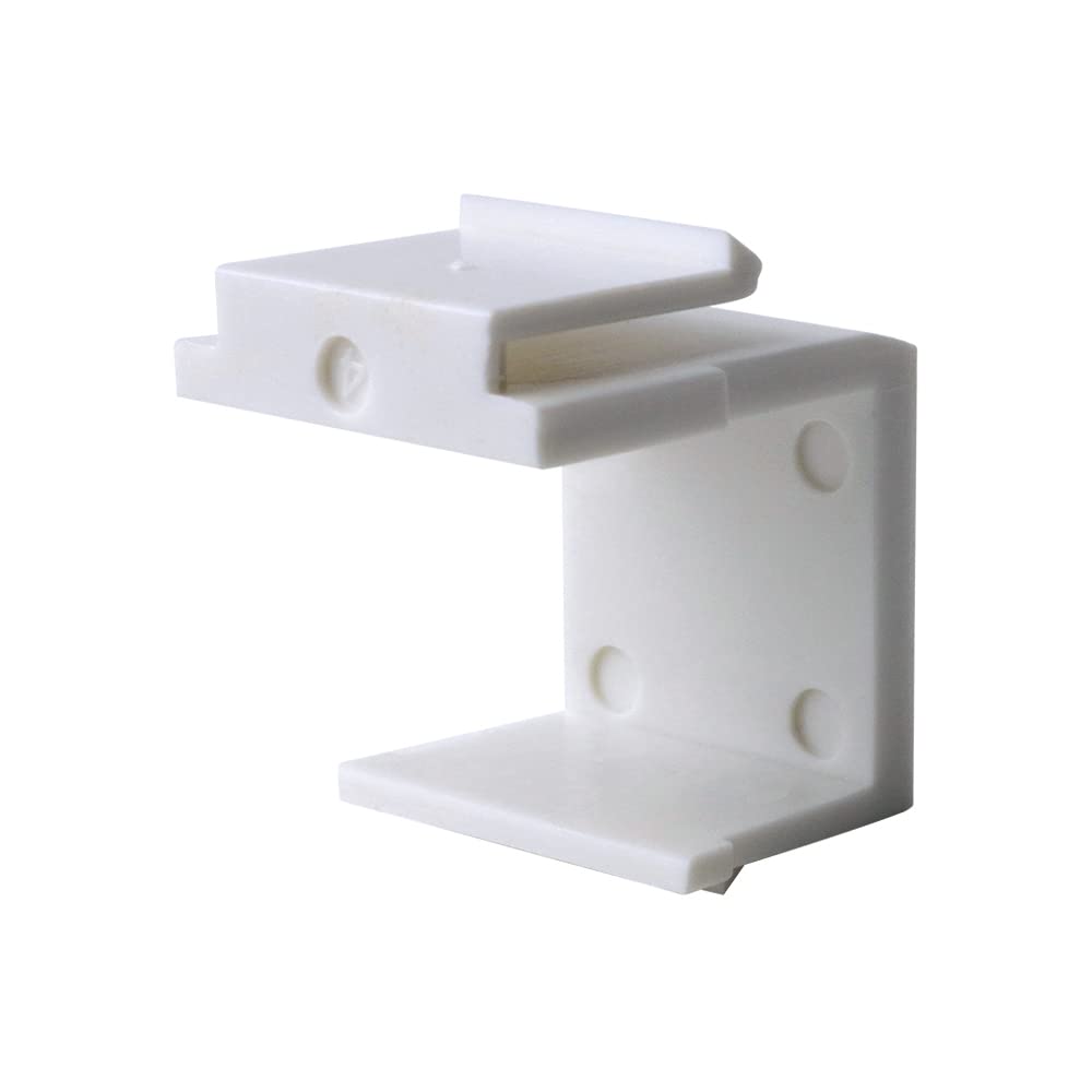Blank Keystone Snap-in, Pack of 10, White
