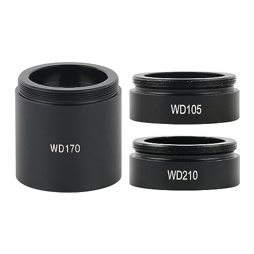 Microscope caméra C mount lentille objectif auxiliaire 35mm WD105 WD170 WD210