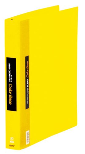 キングジム クリアファイル カラーベース 差替式 最大収納100ポケット 30穴 A4タテ 黄 139W-Y