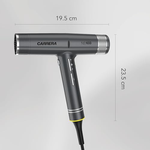 Image of CARRERA Hair Dryer No 633, 110,000 RPM BLDC Motor, 2000W, Magnetic Nozzle & Diffuser