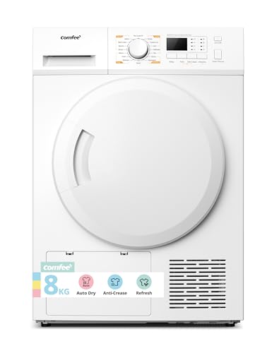 COMFEE' Freestanding Heat Pump Tumble Dryer,8kg Front Load, A+ Class, 16 Programmes,...