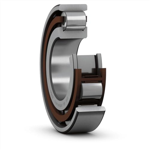 SKF NUP 2215 ECP Cylindrical Roller Bearing, Single Row, Two Piece, Removable Inner Ring, Straight Bore, High Capacity, Normal Clearance, Polyamide/Nylon Cage, Metric, 75mm Bore, 130mm OD, 31mm Width