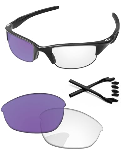 Image of Replacement Lenses & Rubber Kits for Oakley Half Jacket 2.0 OO9144 62mm - Precision Fit, UV Block, Impact Resistant