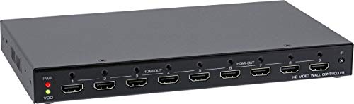 InLine 57839I distribuidor de pared de video HDMI 1 a 9 con chasis metálico Full HD