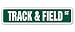 TRACK & FIELD Street Sign hurdling pole vault high jump hurdles team coach gift