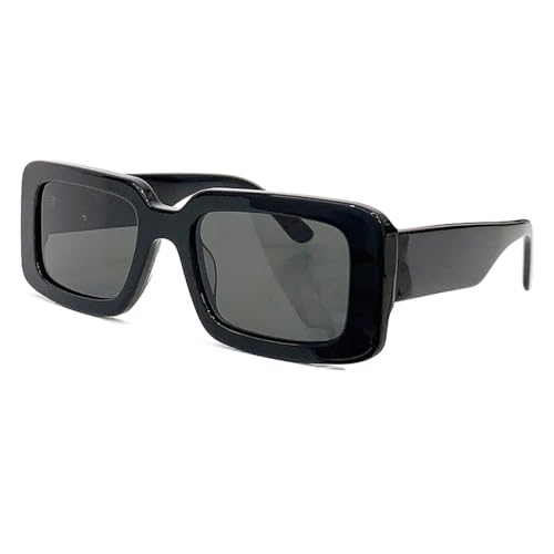 Lunettes de soleil rectangulaires anti-éblouissement UV400 en acétate léger