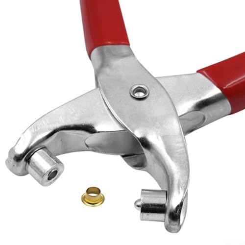 Kit de alicates para ojales con 40 remaches para tela, cuero, lona, perforadora de 6 mm y herramienta de ajuste hecha de acero inoxidable