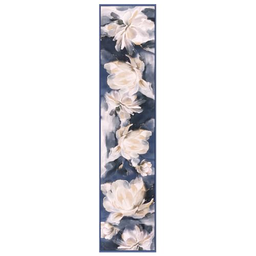 Floral Silk Scarf for Women: Elegant Satin Long Cover Scarve - Adjustable Design Scarf - Multipurpose for Sensitive Scalp Beach Workout Women Gift 57 In X 14.5 In4