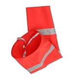 FELTECHELECTR Manche à Air Imperméable en Tissu Oxford Rouge, Indicateur de Direction et Force du Vent de Nuit, Décoration Extérieure Jardin et Site Construction Patio