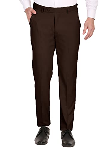 Image of Slim Fit Formal Trouser for Gents - Polyester Viscose Formal Pants for Men - Office Formal Pants for Men - Bottoms for Boys