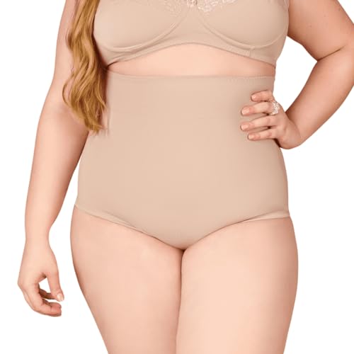 Cinta Alta Modeladora Plus Size Compressão Tamanhos Grandes (50, Bege)