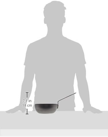 Mauviel M'Steel Black Carbon Natural Nonstick Chef Pan With Iron Handle, 2.1-qt, Suitable For All Cooking Surfaces, Made in France - Image 3