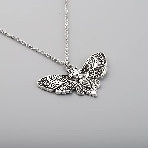 AKTAP L-na Moth Ne-cklace Death Head Moths Necklace Insect Jewelry Gothic Ne-cklace Gift for Women2