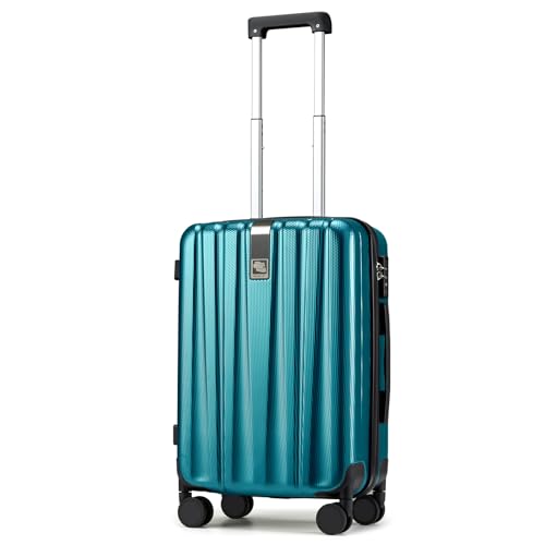 Hanke 20 Inch Carry On Luggage 22x14x9 Airline Approved Lightweight PC Hard Shell Suitcases with...