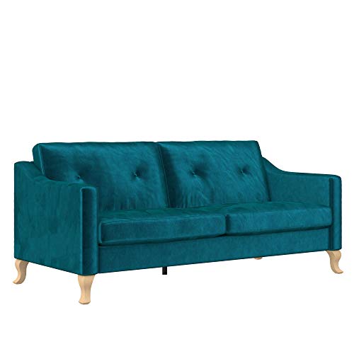 Mr. Kate Tess Sofa With Soft Pocket Coil Cushions, Small Space Living Room Furniture, Green Velvet #TOP3