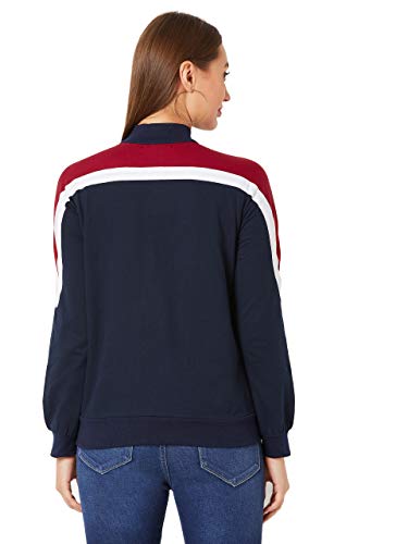 Image of Miss Chase Women's Multicolour High-Neck Solid Jacket