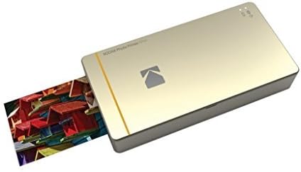 Kodak Mini Portable Mobile Instant Photo Printer - Wi-Fi & NFC Compatible - Wirelessly Prints 2.1 x 3.4 Images, Advanced DyeSub Printing Technology (Gold) Compatible with Android & iOS