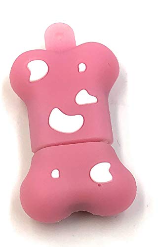 Clé USB 128 Go USB 3.0 Onwomania en forme d'os pour chien rose